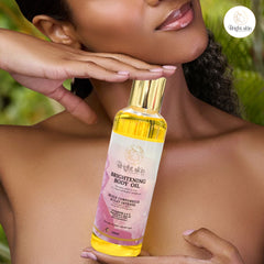 Brightening body oil