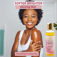 Brightening body oil