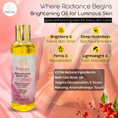 Brightening body oil
