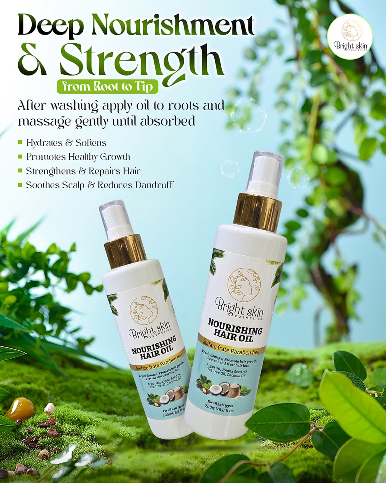 Bright Skin Nourishing Hair Oil