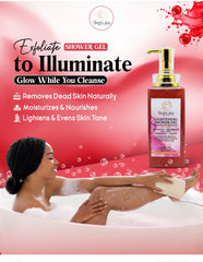 Lightening exfoliating shower gel